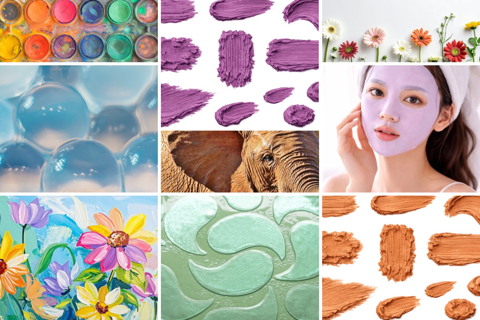 Maschera viso skincare coreana applicata sul viso per idratazione, relax e trattamento glow per tutti i tipi di pelle