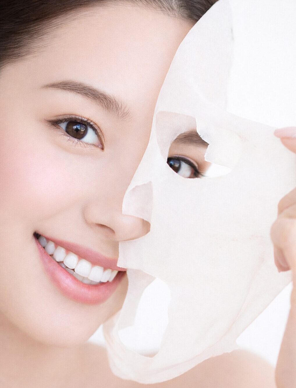 Maschera viso in tessuto idratante – skincare coreana per pelle luminosa e levigata
